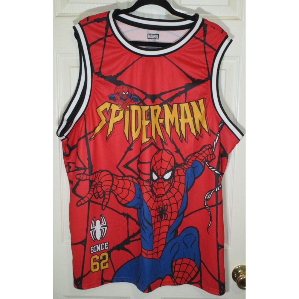 NEW Marvel Spider-Man Double Sided Jersey 2XL NWOT